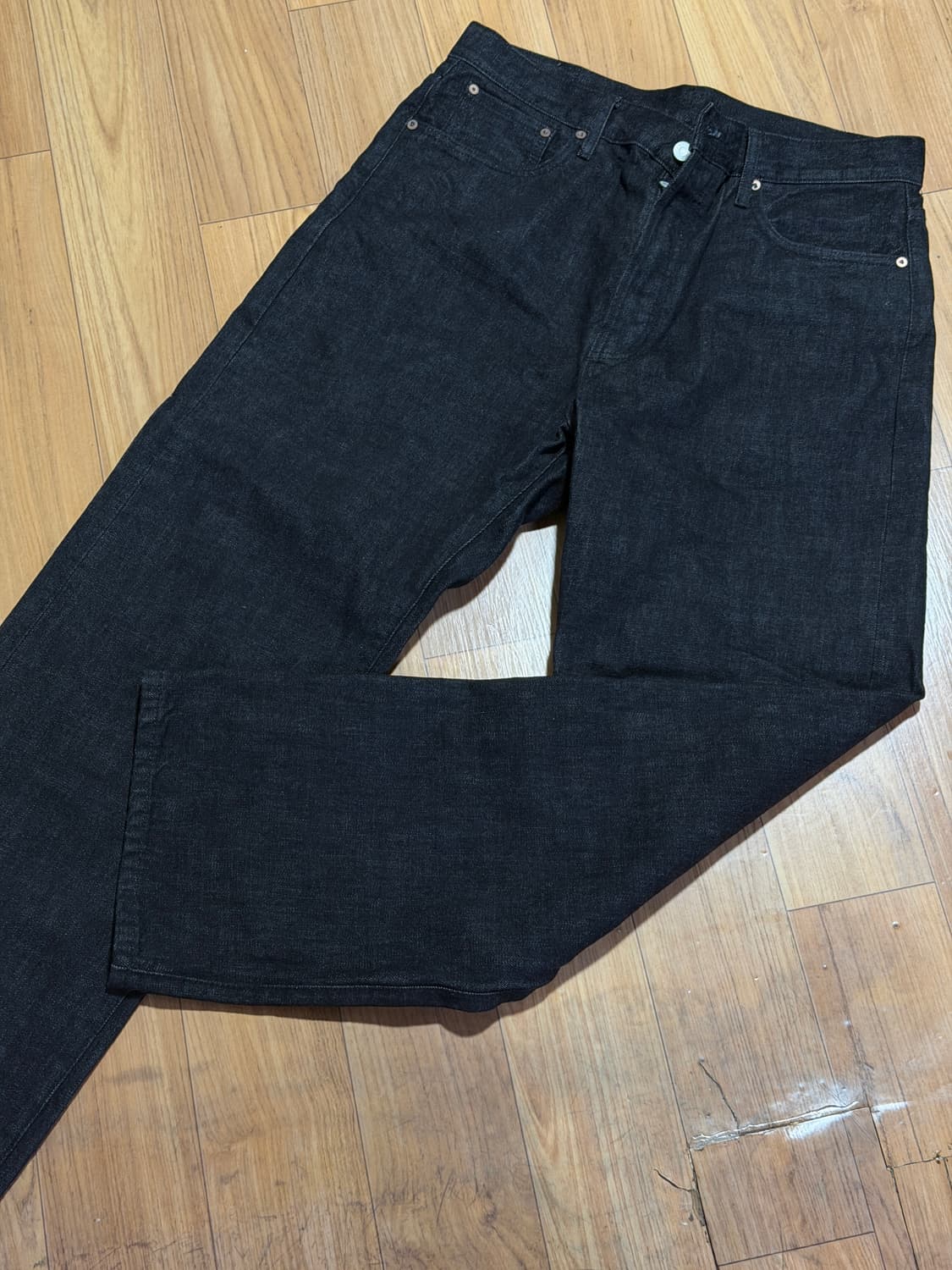 OUTSTANDING 30‘s 신치백 셀비지 와이드 팬츠 L 상품이미지1