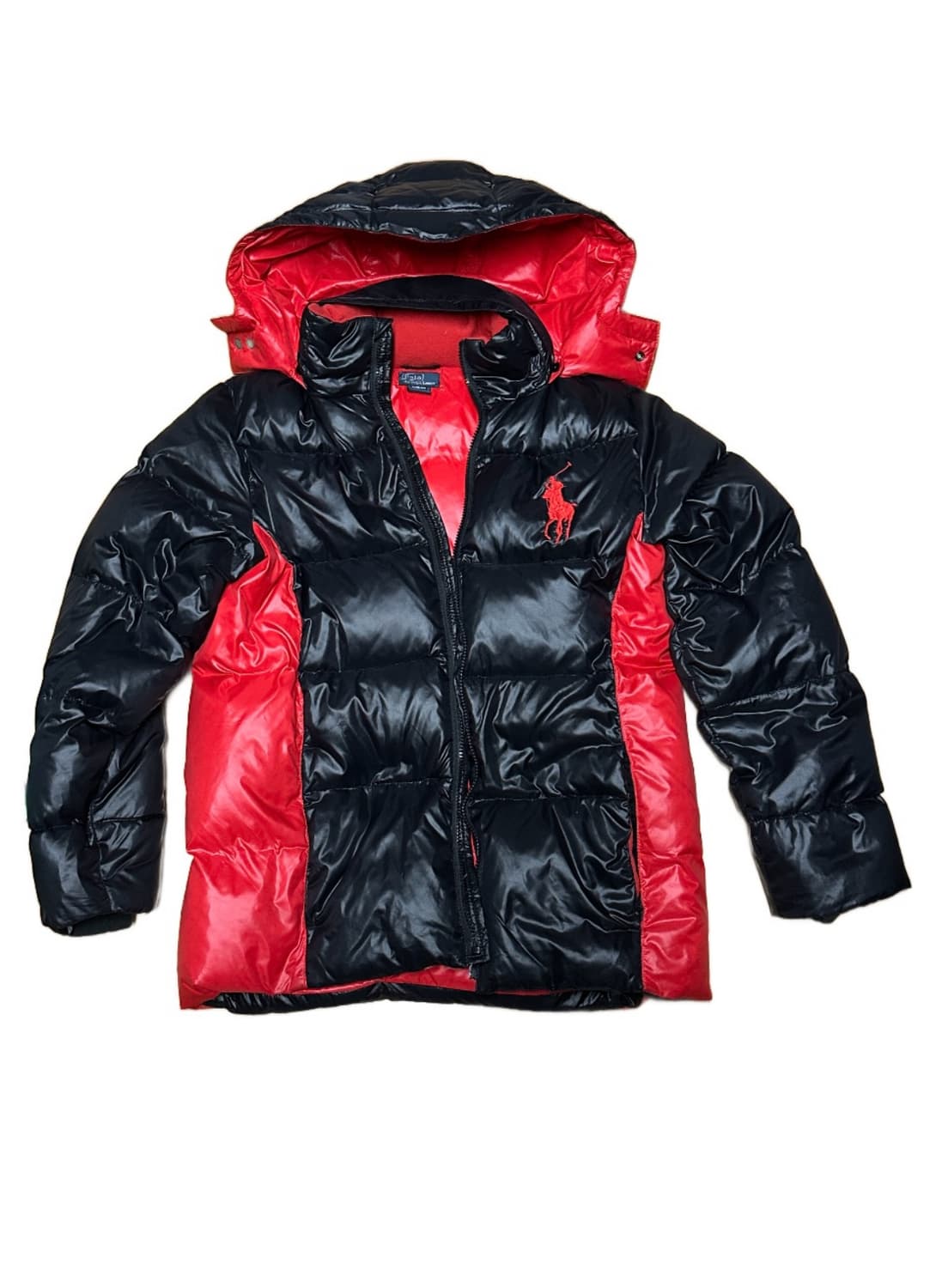 폴로 빅포니 유광 검빨 패딩 상품이미지1