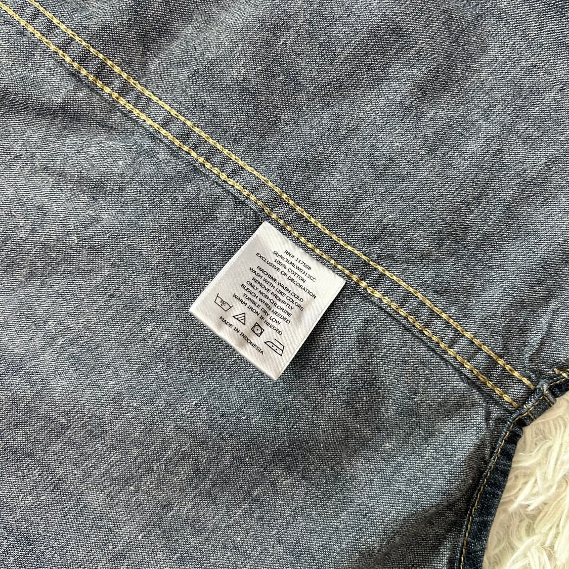 리바이스 데님 웨스턴 셔츠 (S) 상품이미지10