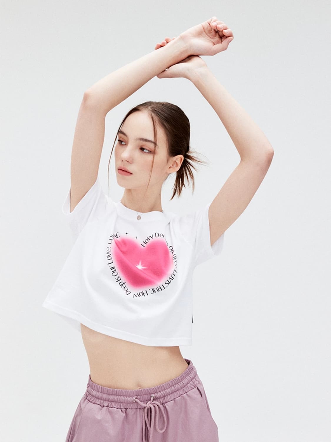 러브이즈트루 하트 반팔 티셔츠 상품이미지4