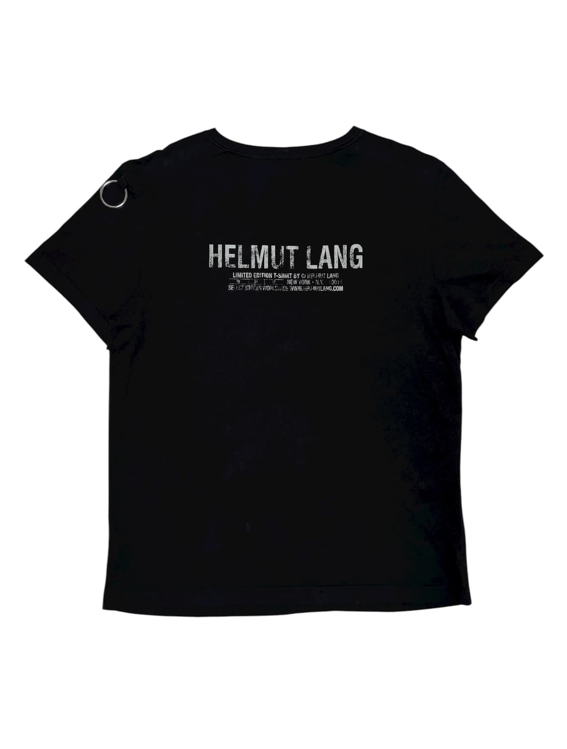 Helmut Lang O-ring Back Printing T-Shirt 상품이미지3