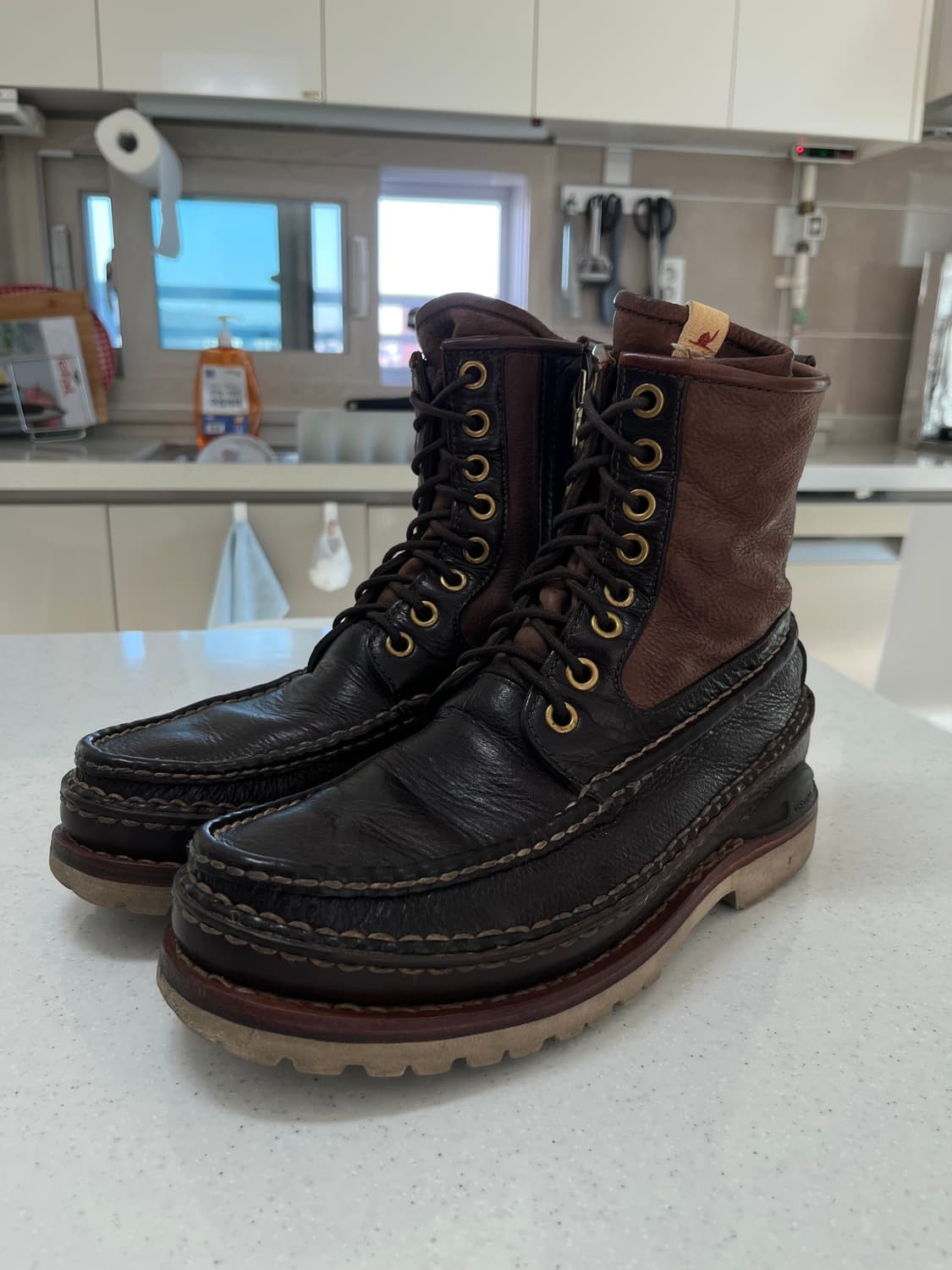 비즈빔 15fw 그리즐리 부츠 US9.5 (올 레더, 다크 브라운) 상품이미지2