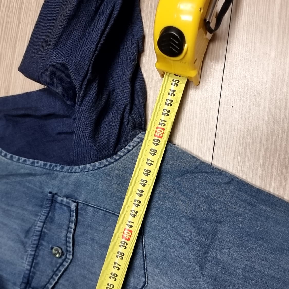 마스터마인드 제펜 데님 배색 셔츠 남방 긴팔(95) 상품이미지5