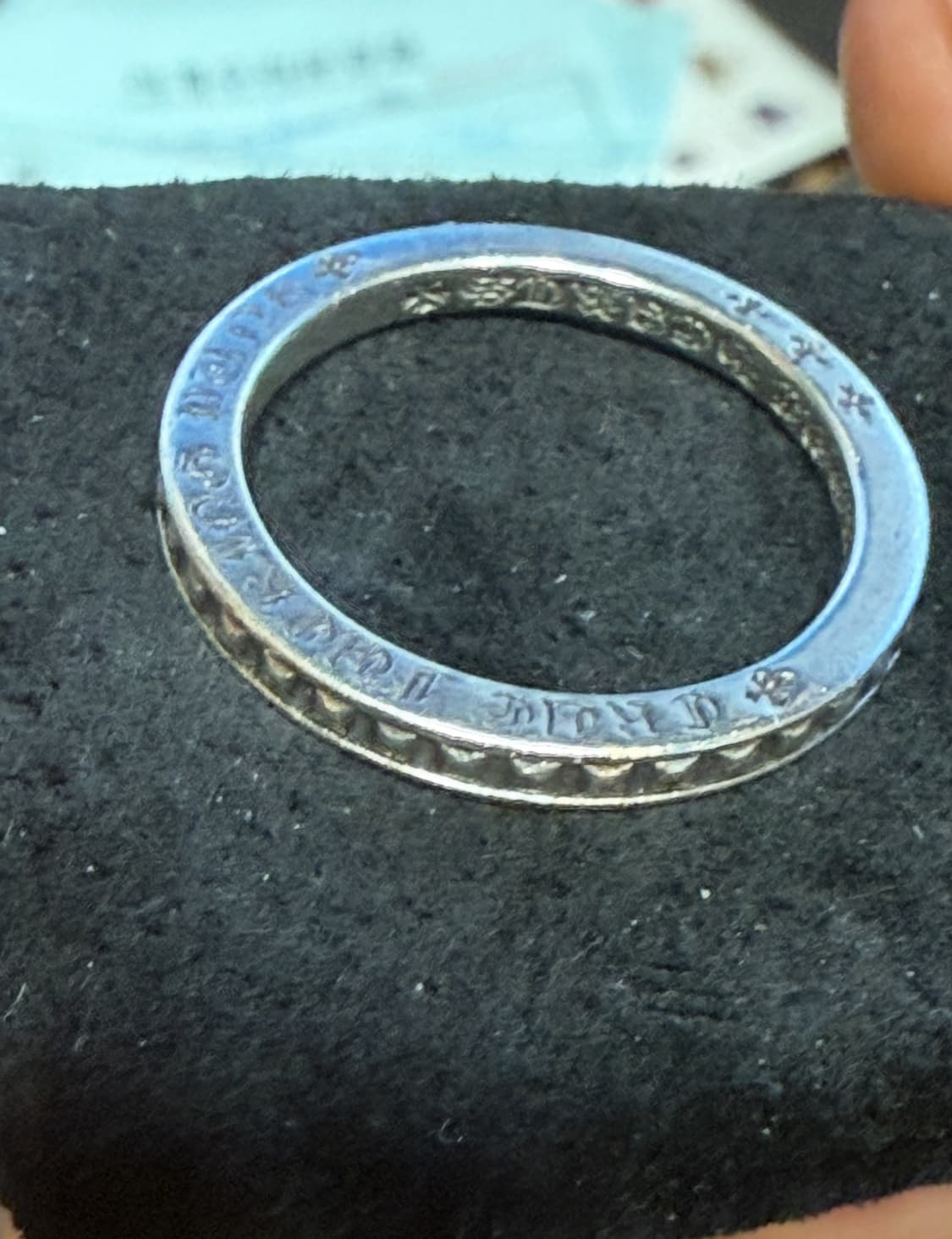 진짜대방출 크롬하츠반지 베이비펑크링 US8.5 KR17 상품이미지4