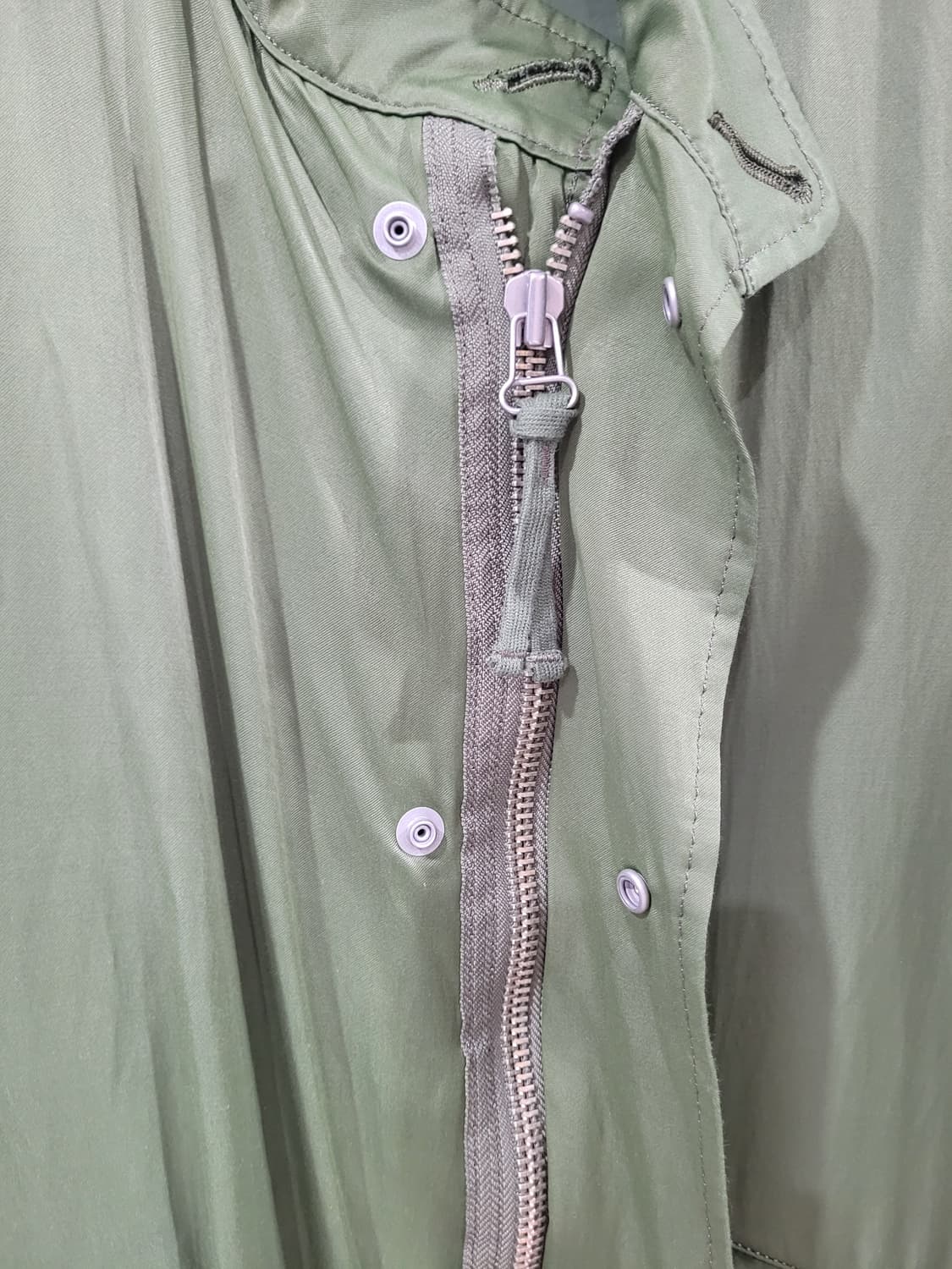 YSTRDYs TMRRW 레이온 코튼 혼방 레더트리밍 야상 자켓 상품이미지2