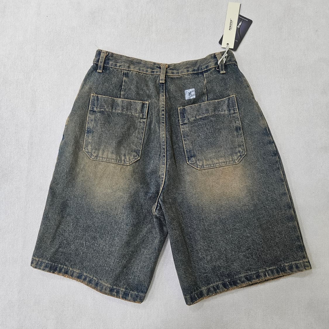 30 퍼스텝 빈티지 워싱 데님 버뮤다팬츠 0407Y 상품이미지2