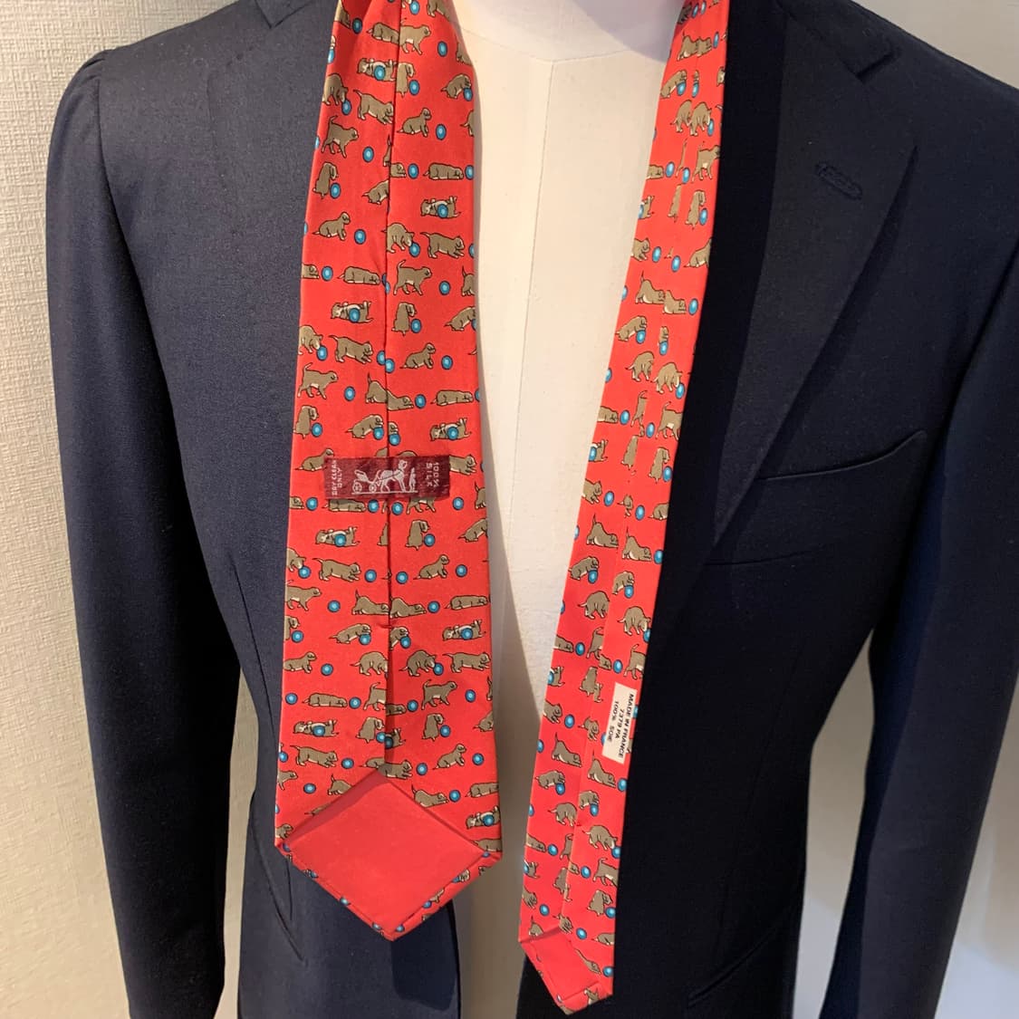 에르메스(HERMES) 프랑스 100실크 명품넥타이 최상급 A+9.2cm 상품이미지2