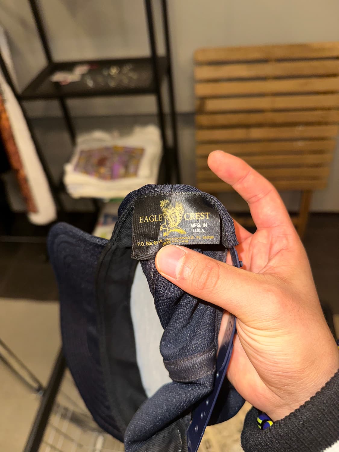 90’s US Army dark navy patch logo Cap 상품이미지7