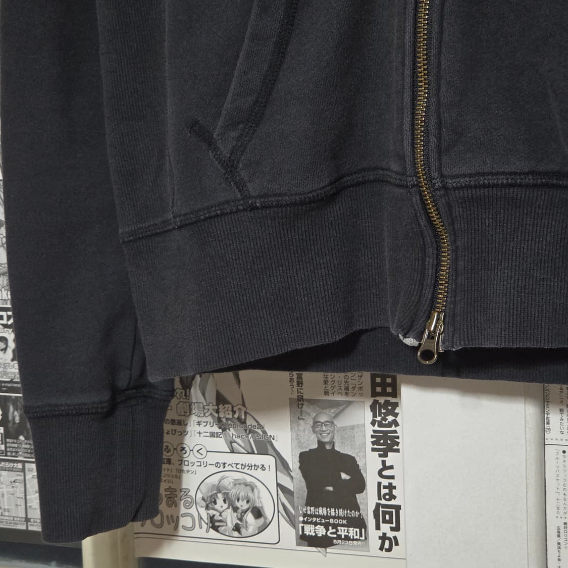 나이키 블랙 스우시 투웨이 후드집업 상품이미지3