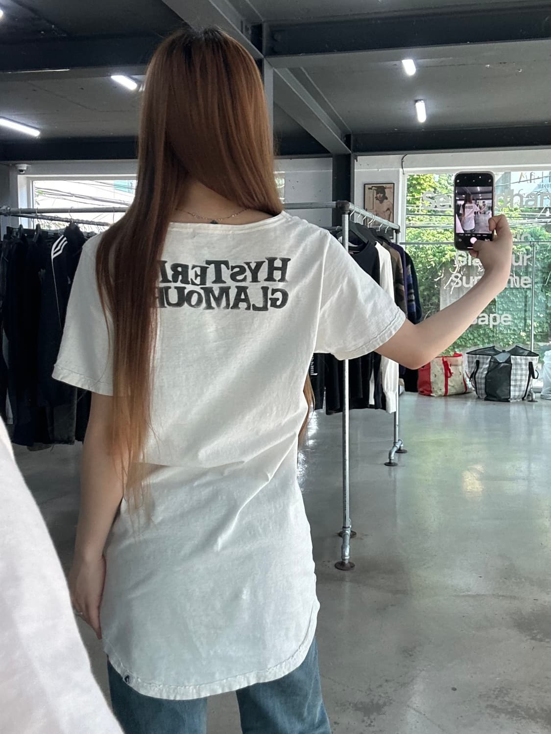 히스테릭글래머 아카이브 퍽베어 스타 성조기 반팔티 원피스 상품이미지2