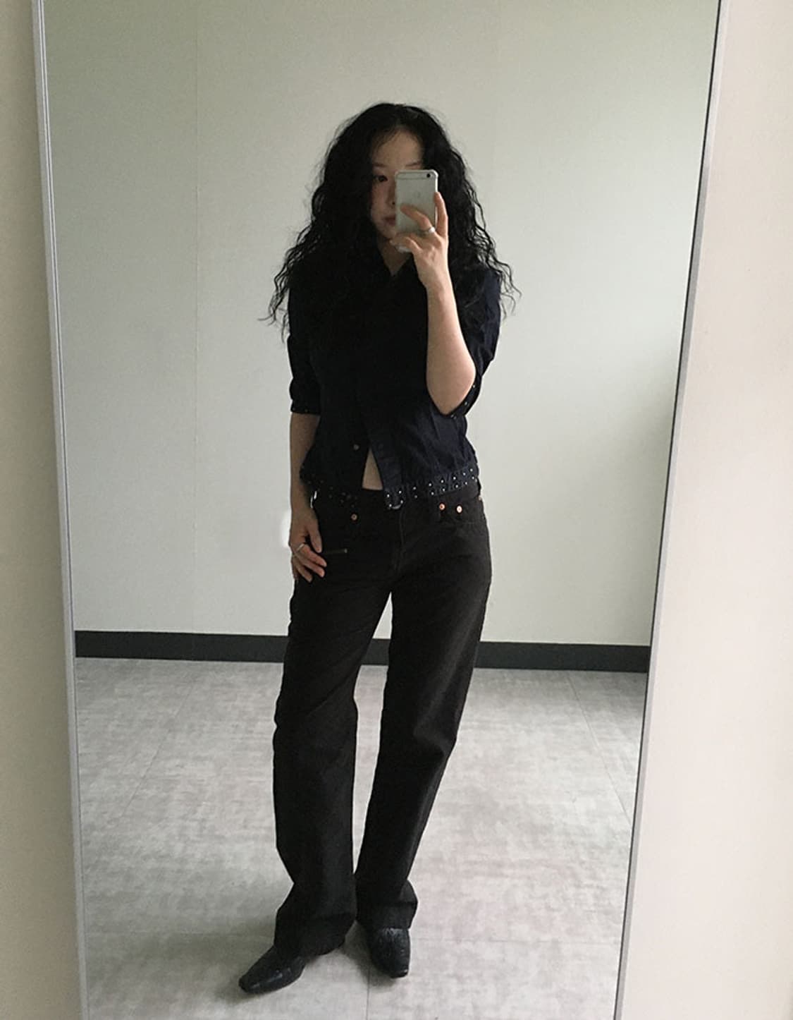 levi’s) straight jeans black 상품이미지5