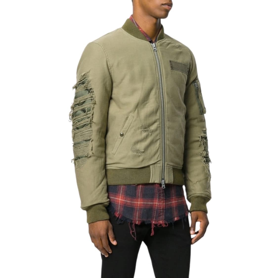 R13 데미지 패디드 봄버 상품이미지4