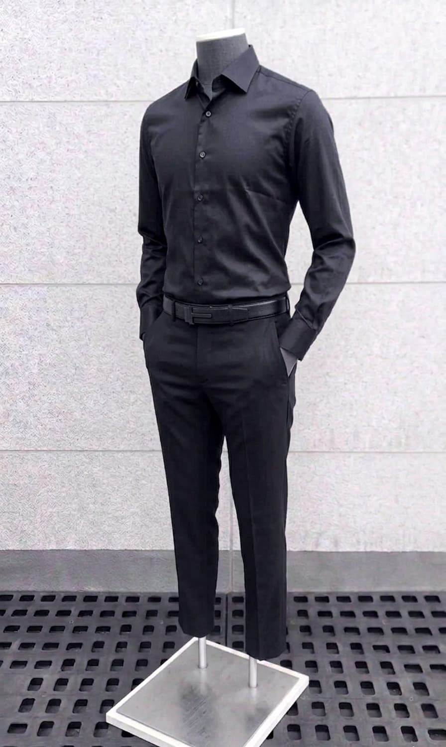 지오지아 And Z / 앤드지 블랙 드레스셔츠 / 100 상품이미지4
