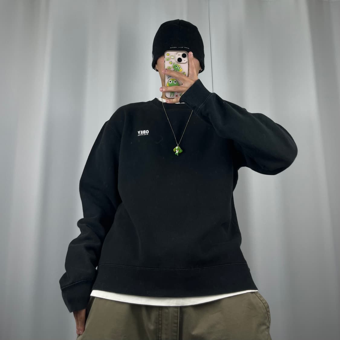 <오베이 스탠다드 로고 맨투맨> No.1252 상품이미지2