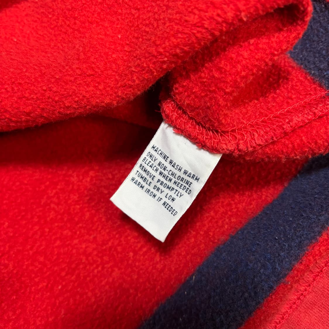 90s 폴로 화이트 카라 레드 스트라이프 단가라 럭비티 상품이미지5