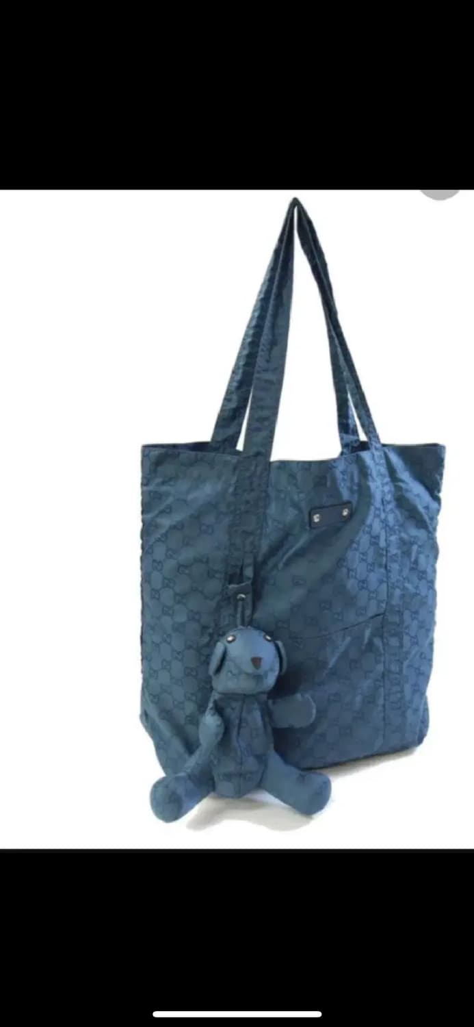Gucci Eco Bag GG 223669 Navy Tote Navy  상품이미지1