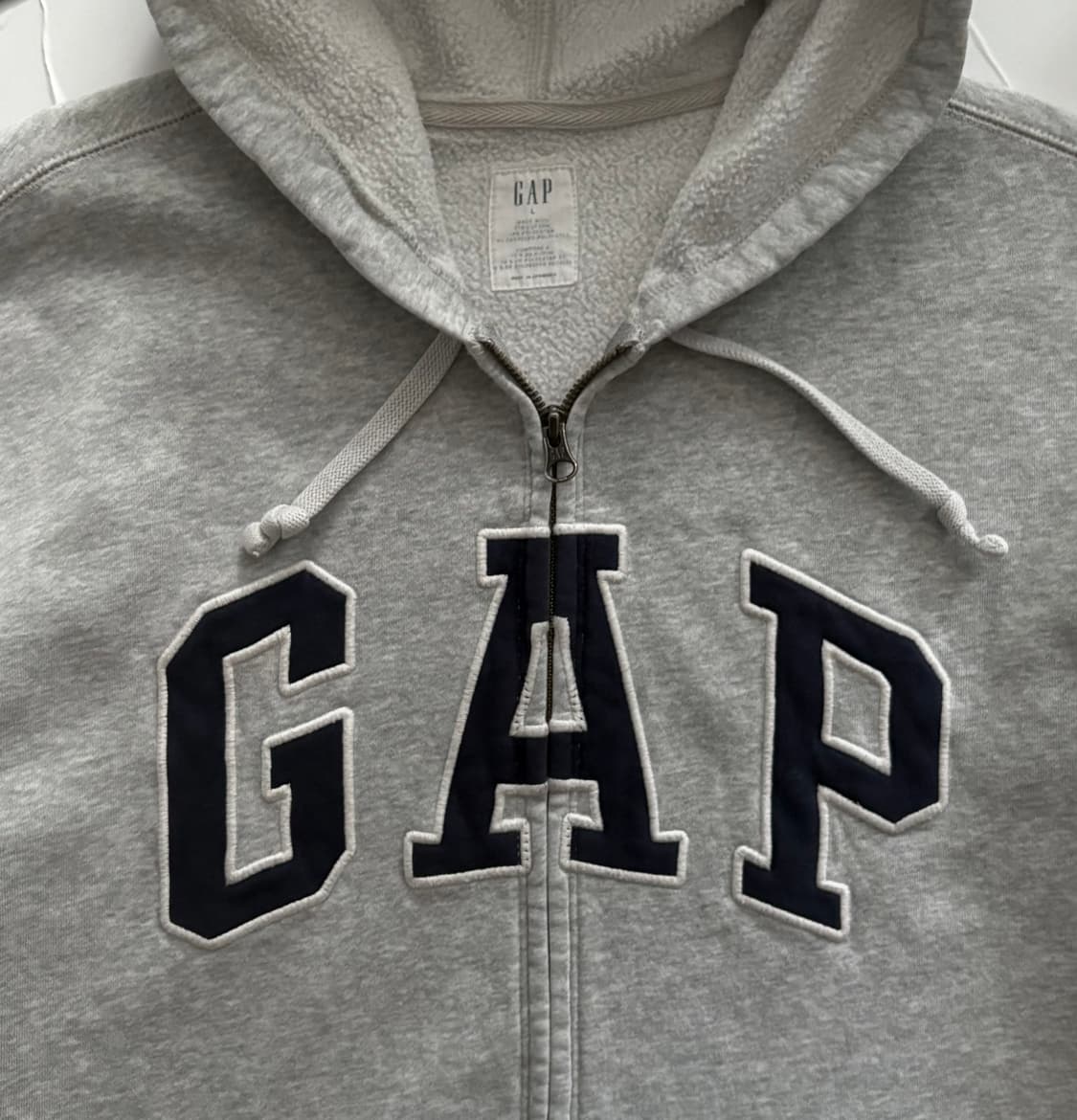 GAP 갭 빅로고 그레이 후드 집업 상품이미지3