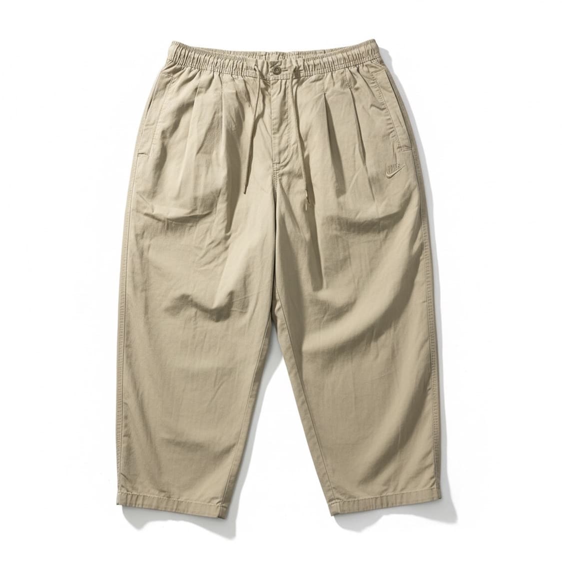 Nike 나이키 베이지색 와이드 핏 밴딩 팬츠 L 상품이미지1