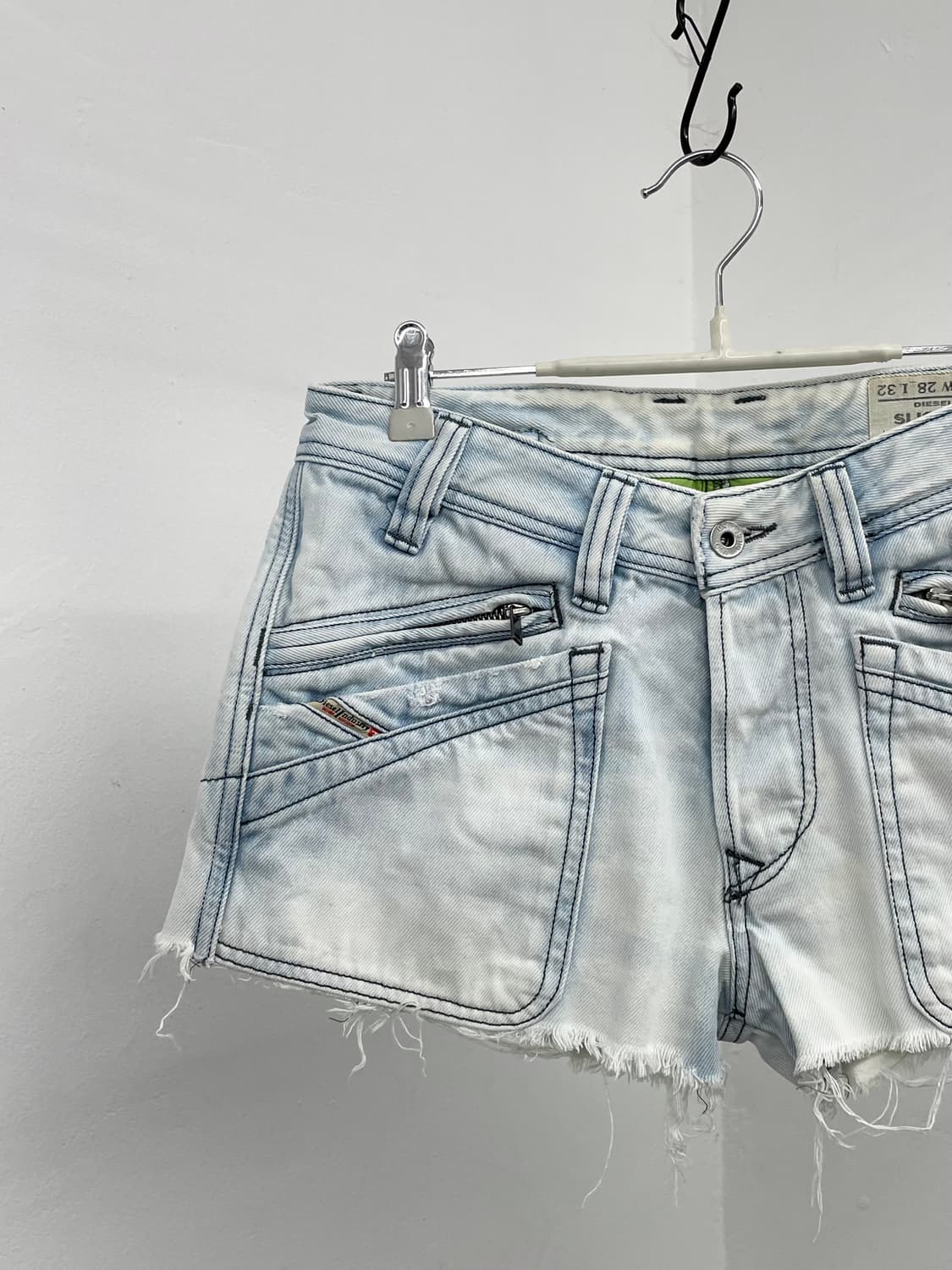 디젤 워싱 디스트로이드 숏츠*레어 상품이미지6