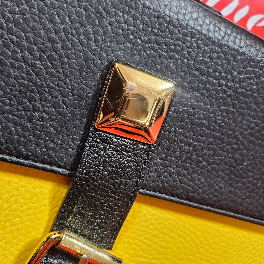 세인트스코트 컬러블럭 사첼백 Free 상품이미지4