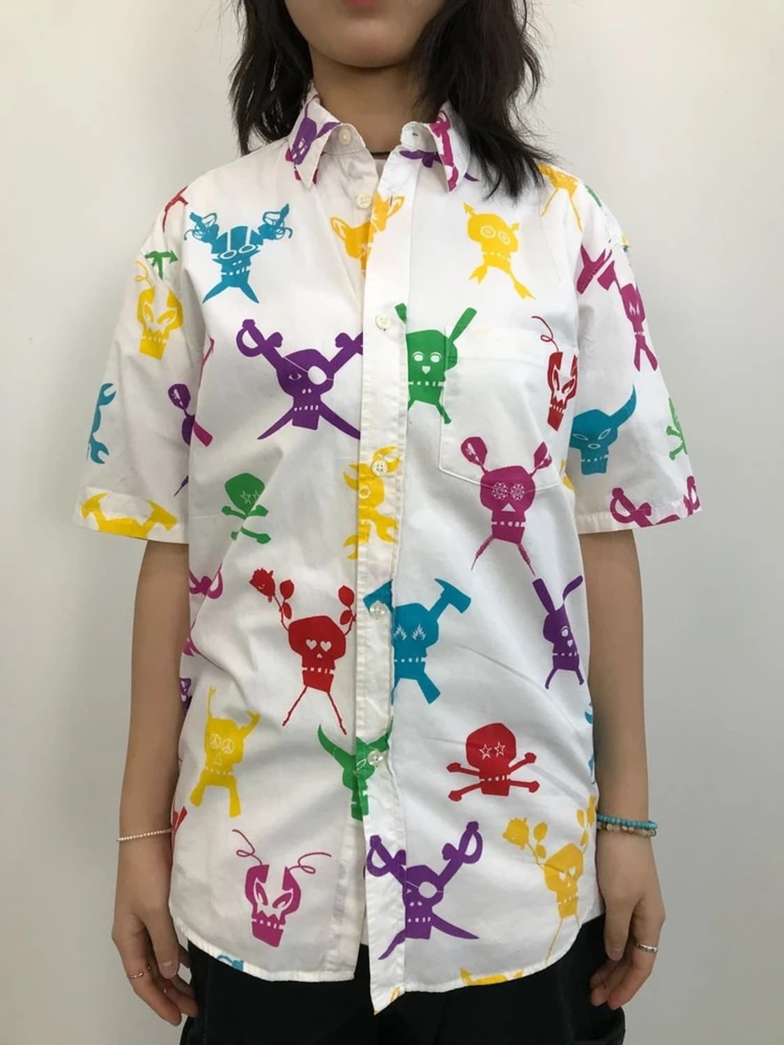 Stussy Skull Pattern Short Sleeve Shirt 상품이미지2