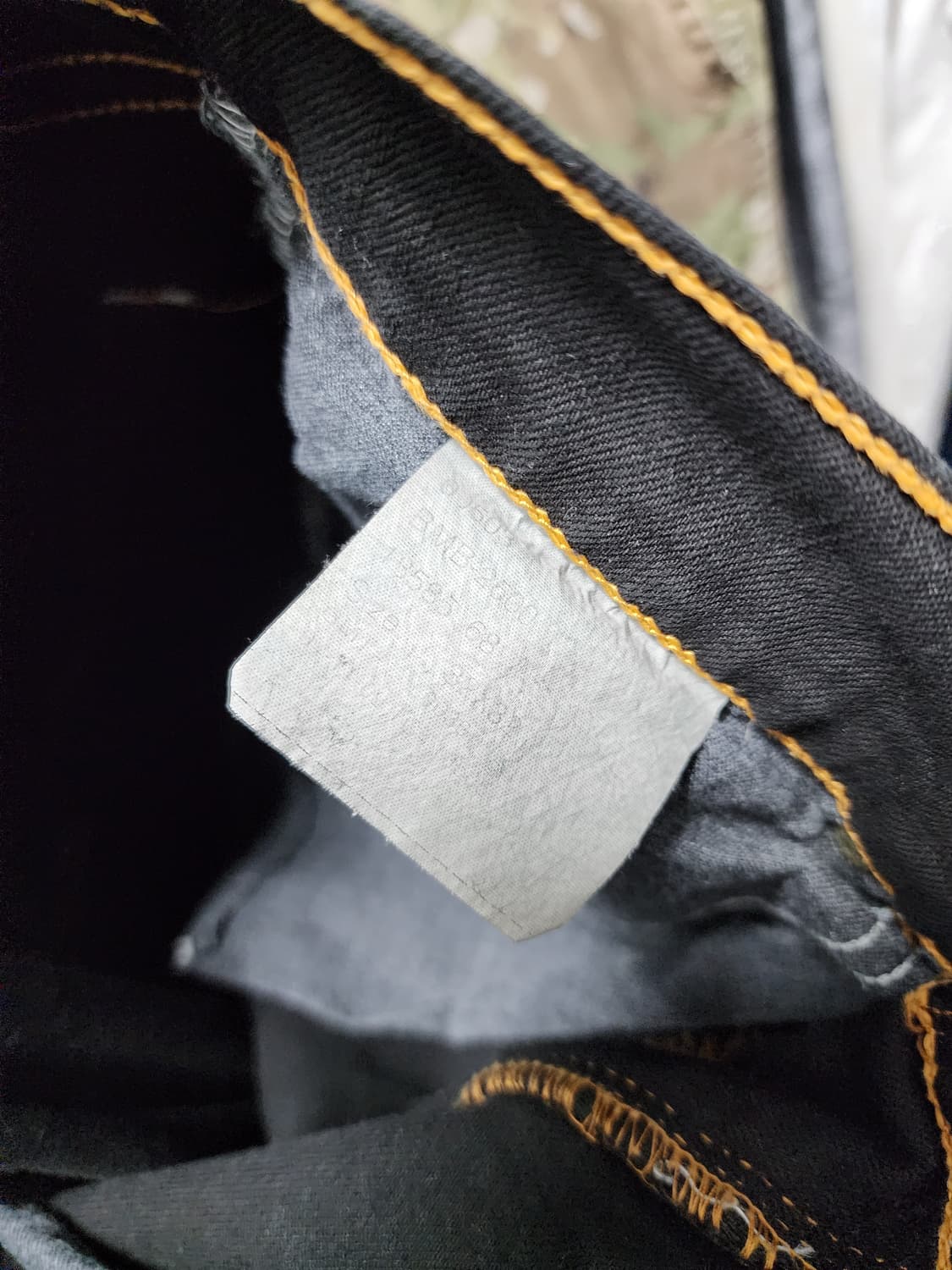 리바이스 581 블랙 데님 팬츠 상품이미지4