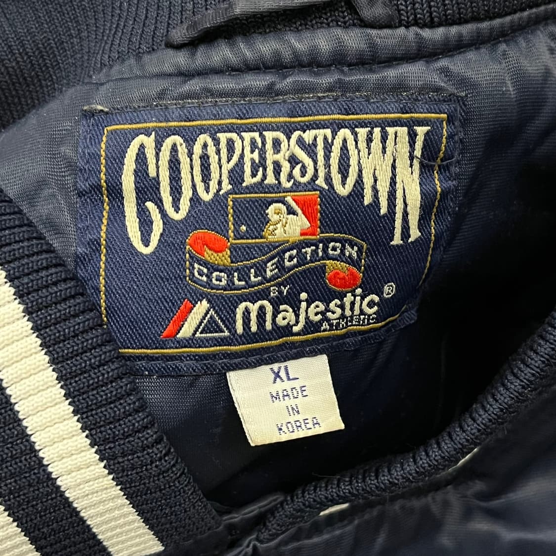[정품/XL] 쿠퍼스타운컬렉션 마제스틱  양키스 네이비 야구 점퍼 b18 상품이미지5