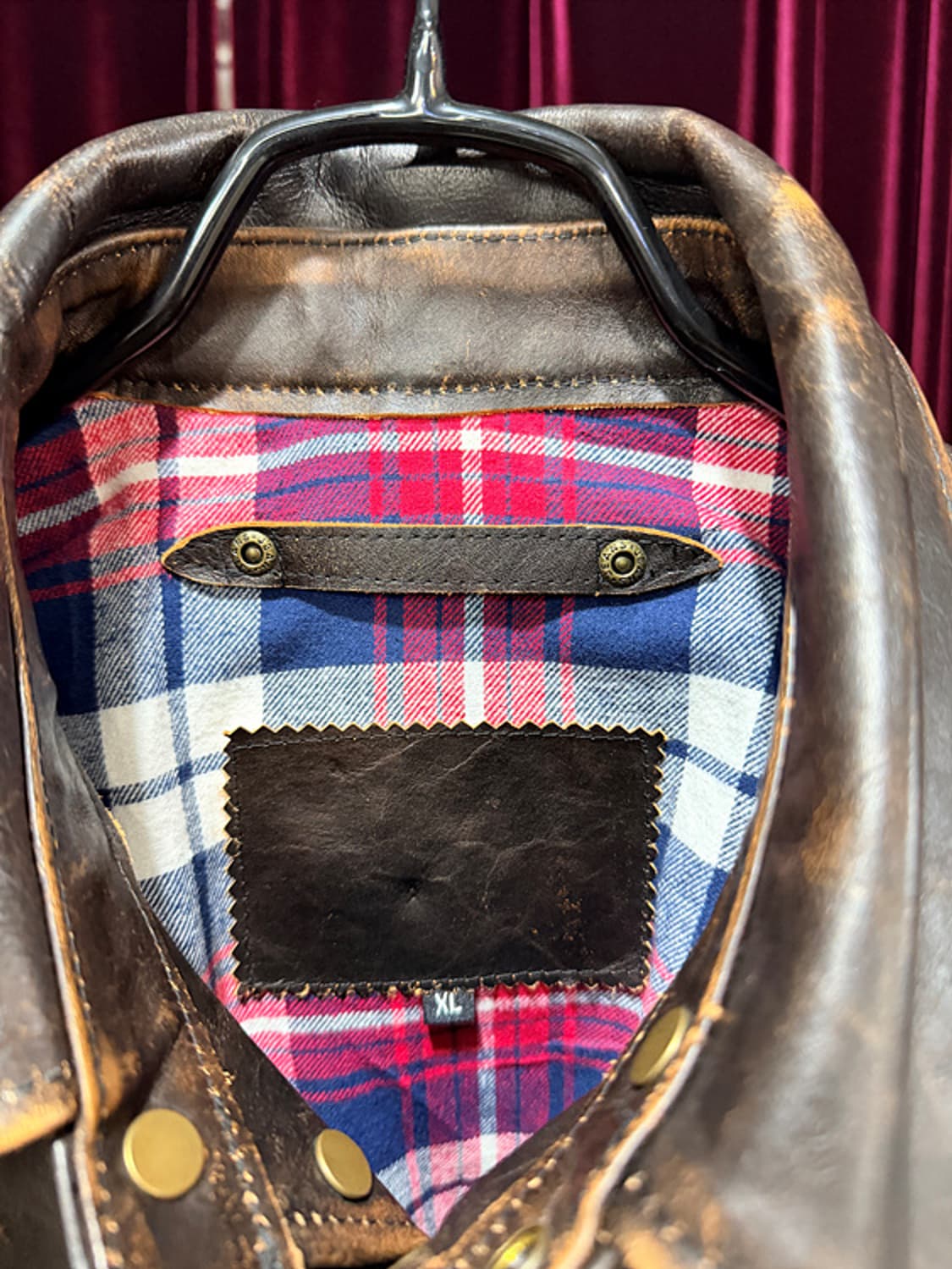 Horsehide leather aging jacket 상품이미지4