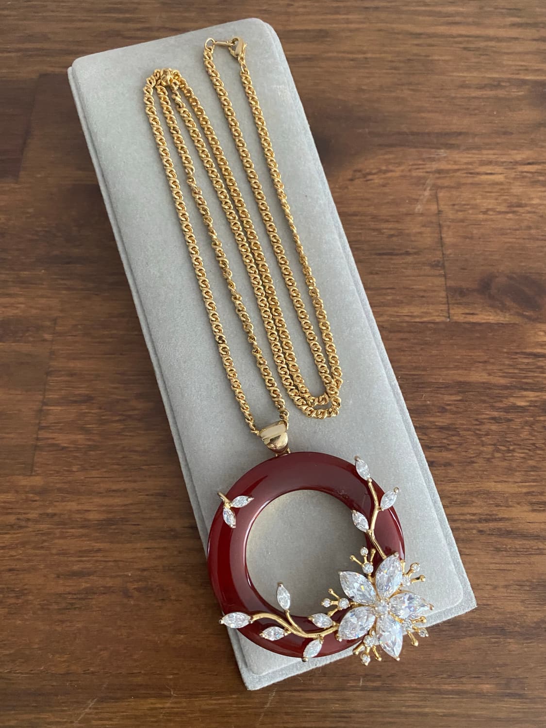 빈티지 악세서리 큐빅 펜던트 목걸이 상품이미지2