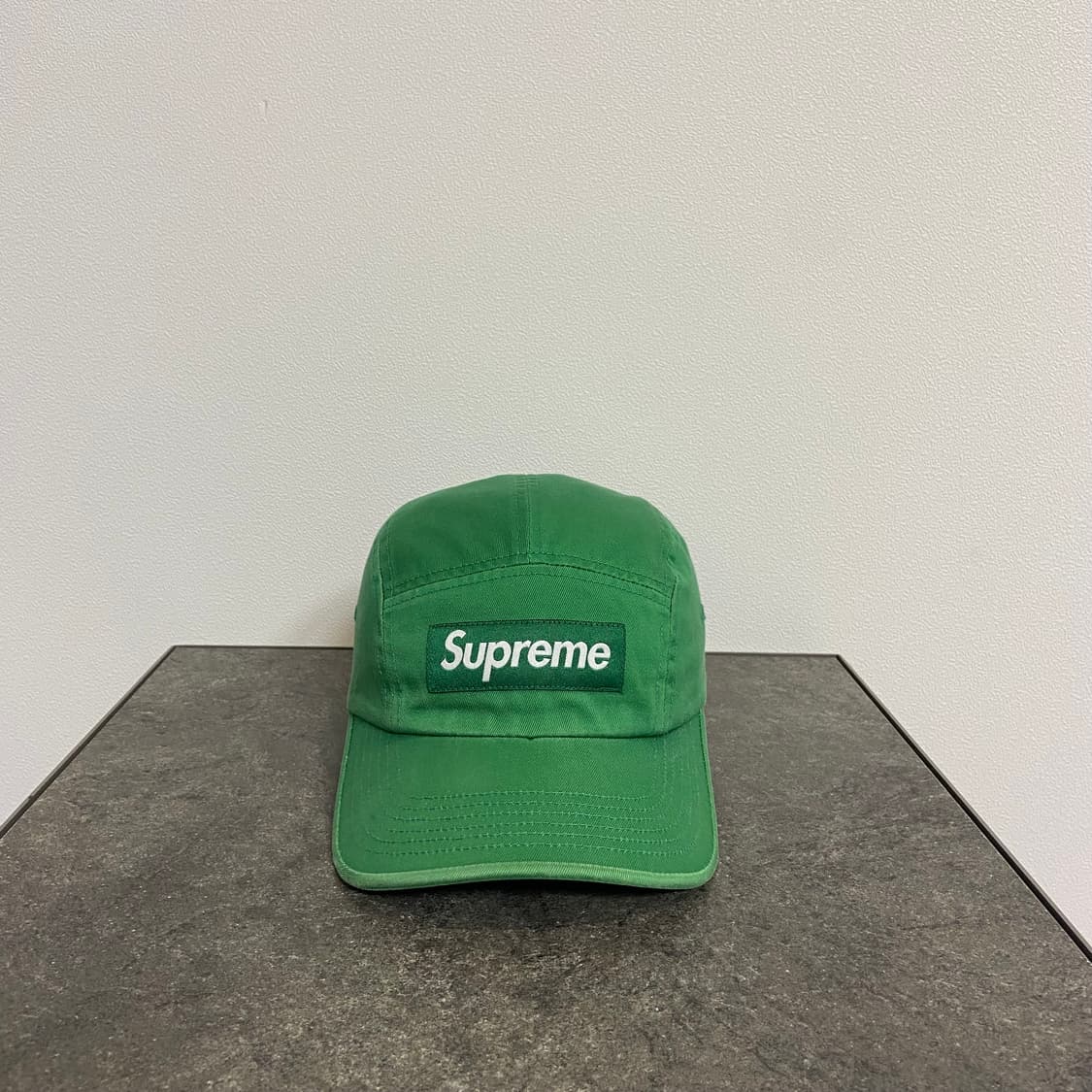 (OS) 슈프림 박스로고 캠프캡 모자 22FW 워시드 그린 상품이미지1