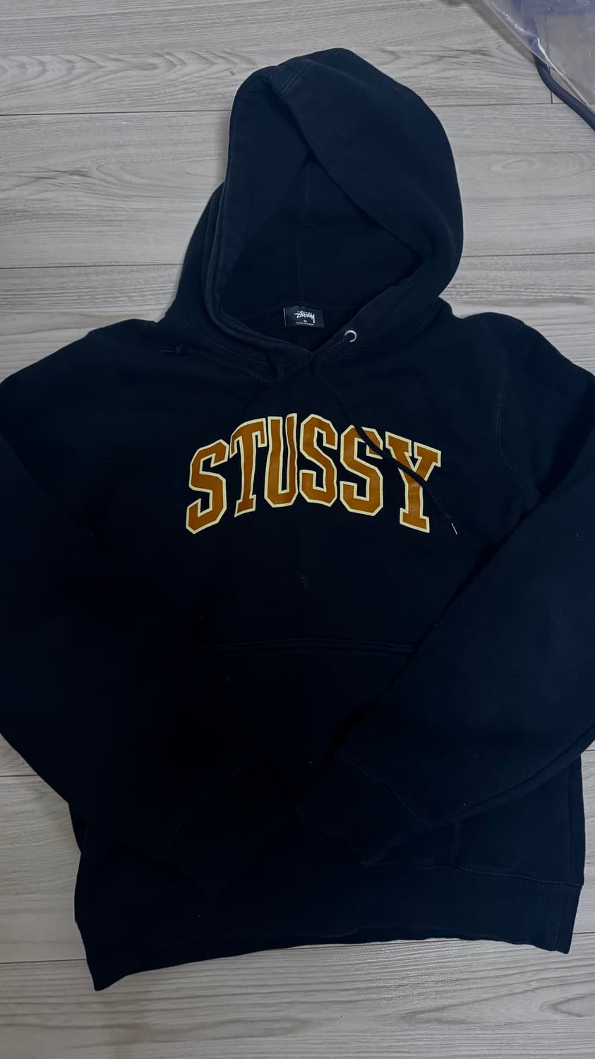 스투시 블랙 후드티 M 상품이미지2