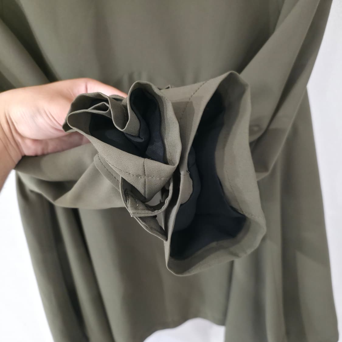 올리비아로렌 카키 트렌치코트 95 상품이미지5