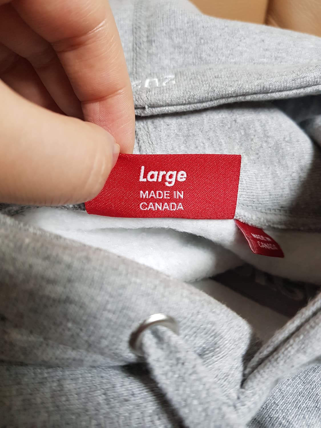 슈프림 박스로고 후드 티셔츠 그레이 24FW 상품이미지8