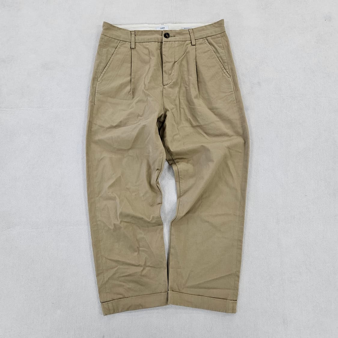 [30] 클로즈드 원턱 베이지 치노 팬츠 0116Y1 상품이미지1