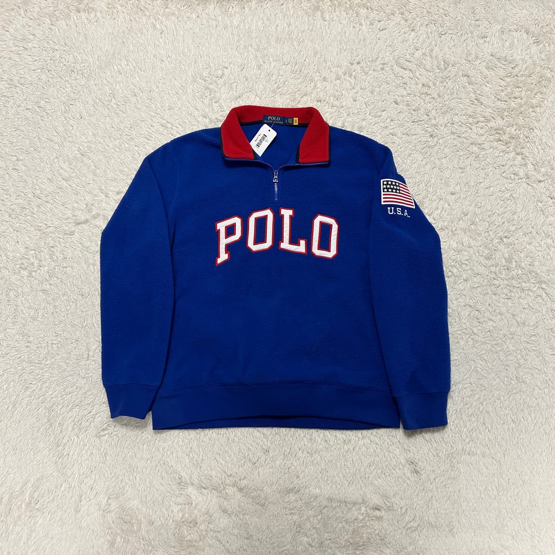 Polo  Flag Blue Half Zip Fleece 상품이미지4
