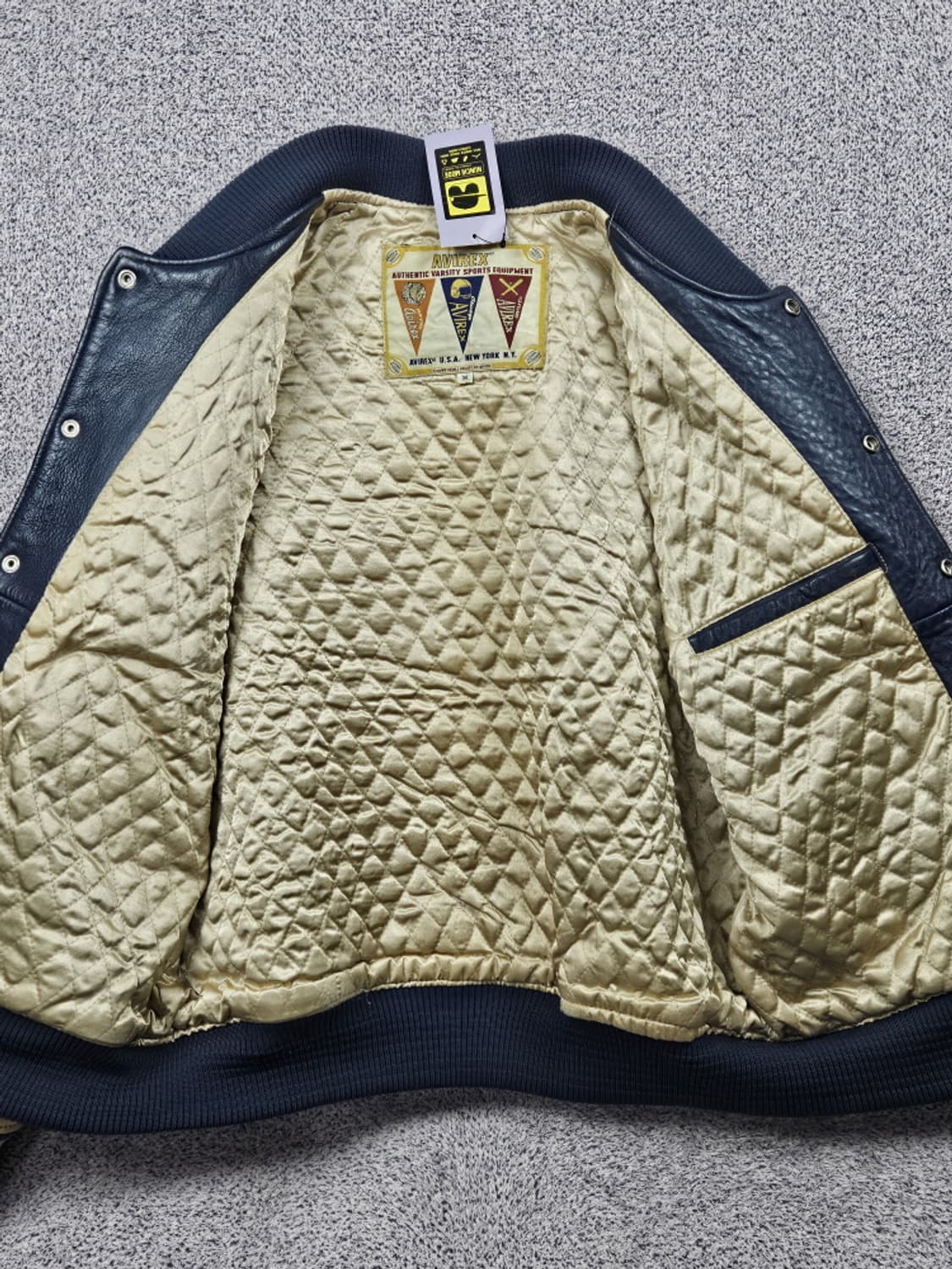 아비렉스 NEWARK BEARS 가죽 바시티 자켓 ( M )/ 10016 상품이미지9