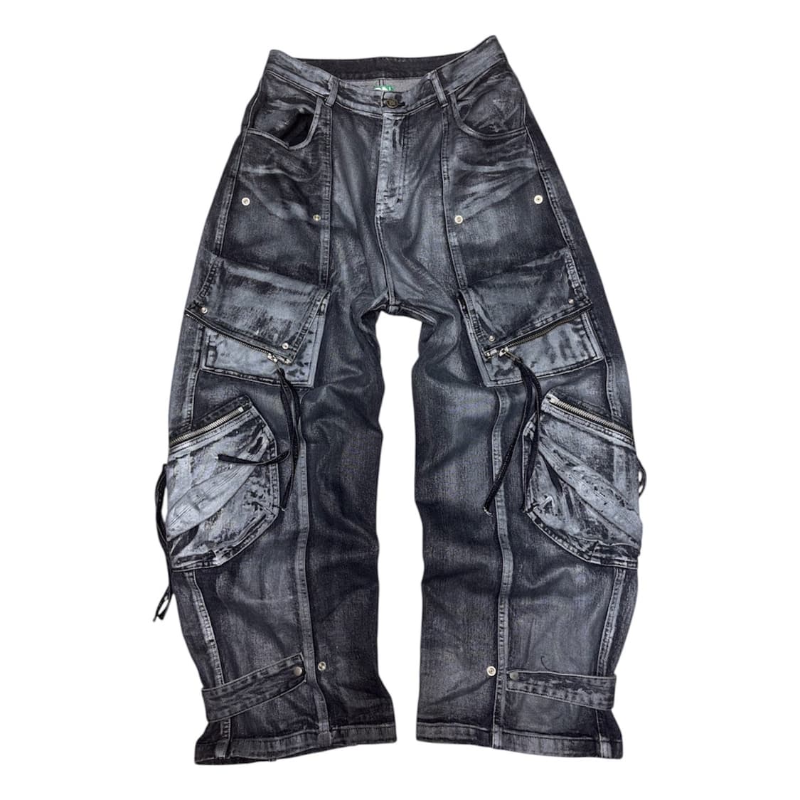 [DNSR]디엔에스알 투페이스 멀티카고 워싱 데님 팬츠 L 상품이미지1