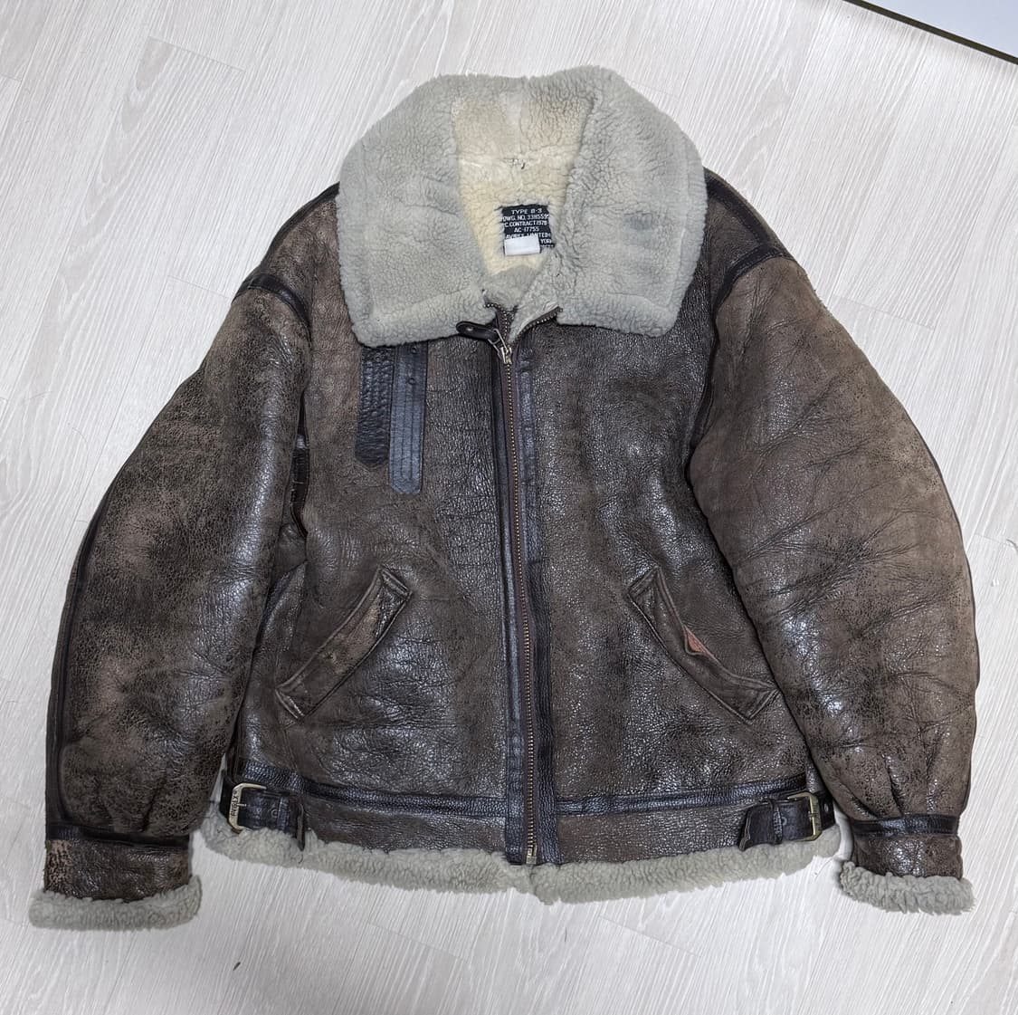 아비렉스 B-3 시어링 플라이트 무스탕 자켓 상품이미지1