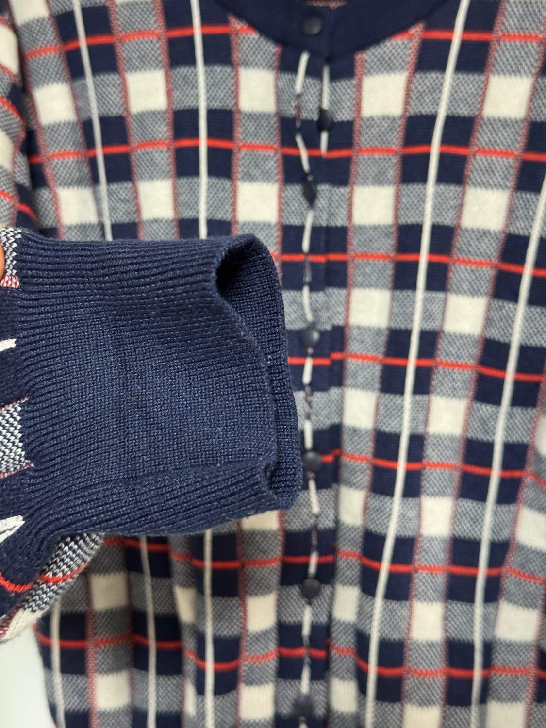 샤넬느낌 일본 studio CLIP 체크 가디건 M-L 상품이미지4