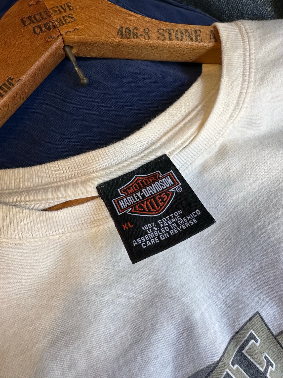 00s 할리데이비슨 프린팅 티셔츠 화이트 상품이미지9