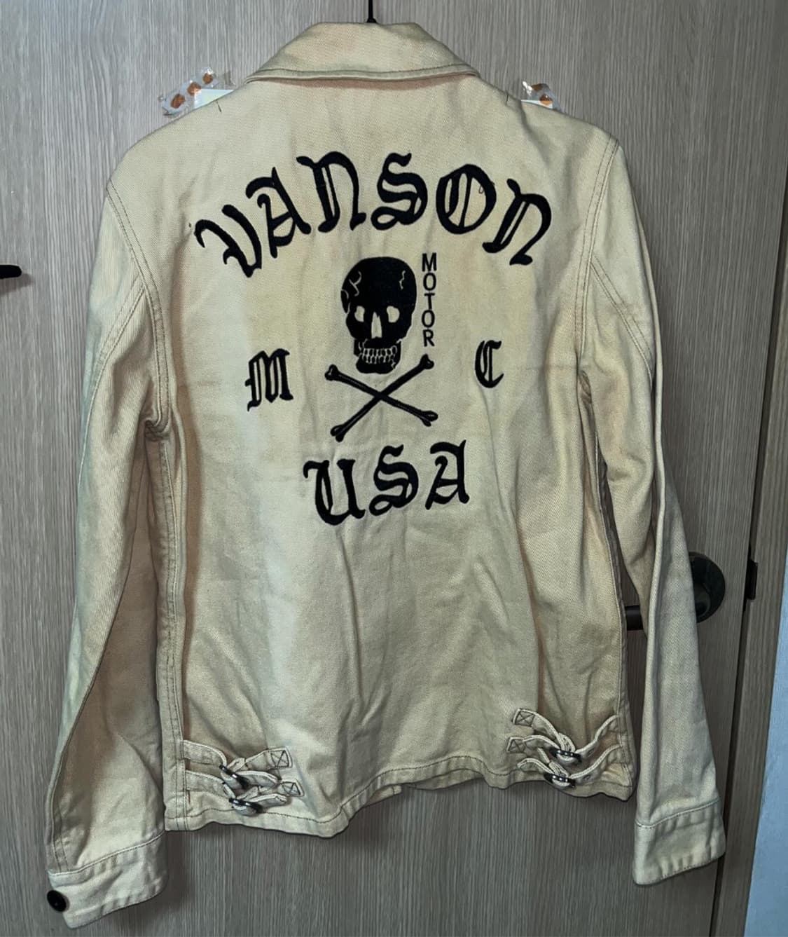 벤슨 바이커 자켓 아이보리 상품이미지4