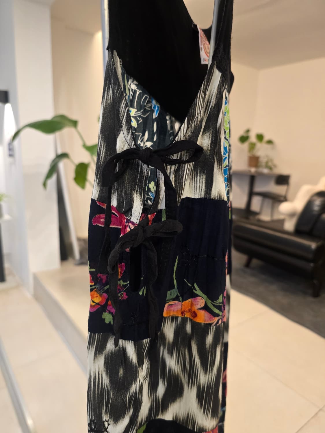 JAGANNATH 패치워크 패턴 원피스 상품이미지8