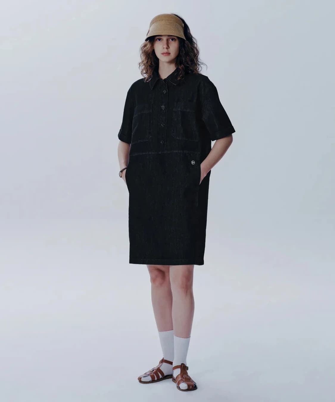 마리떼프랑소와저버 24ss 스티치 포켓 데님 미니 원피스 PN8686 상품이미지2