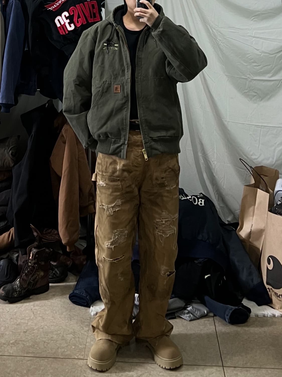 칼하트 J130 ARG 덕액티브 자켓 상품이미지3