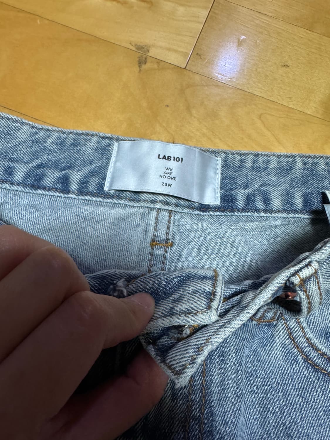 LAB101 연청 스트레이트진  상품이미지3