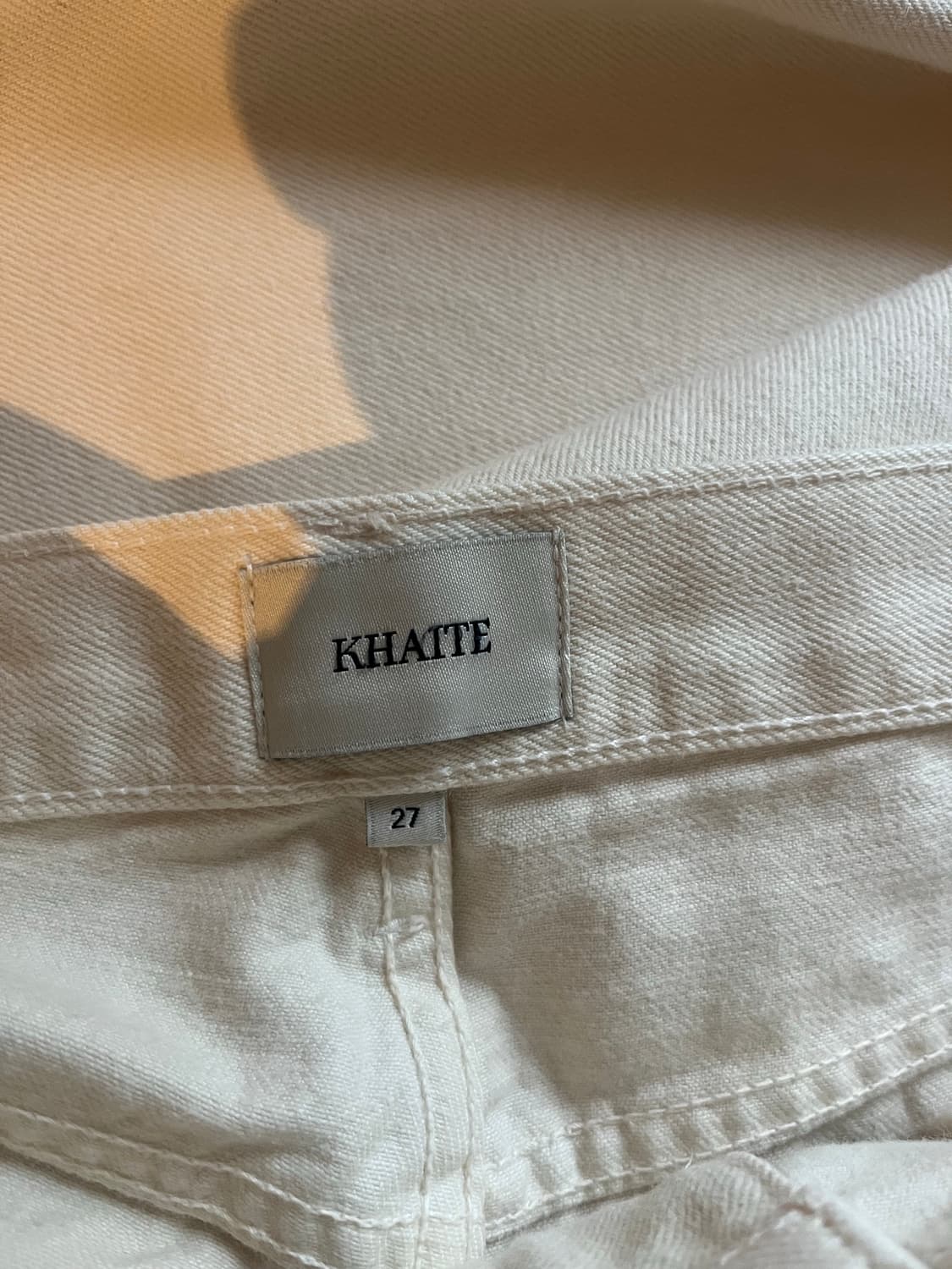 Khaite Jordan 아이보리 데님 상품이미지6