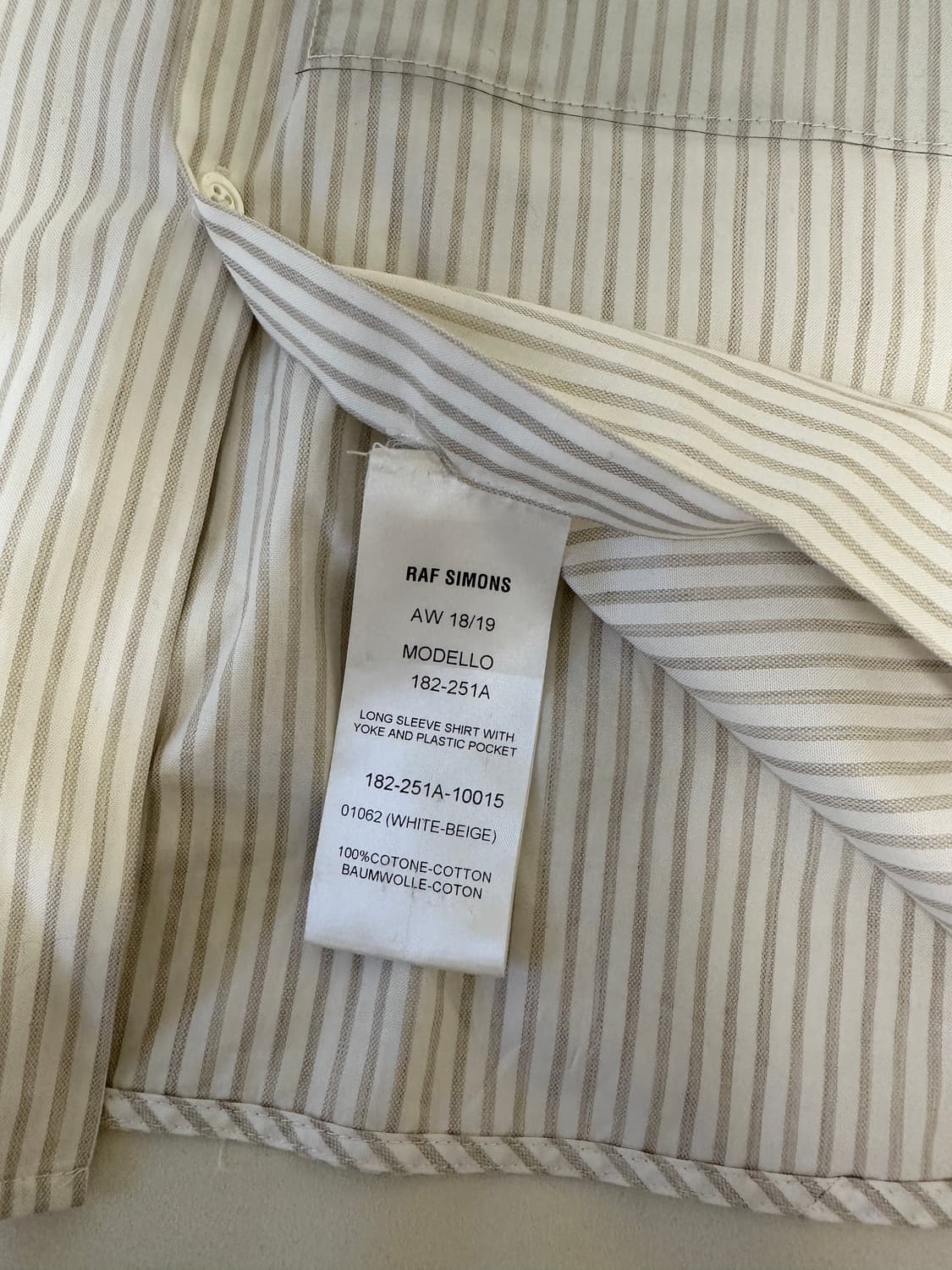 RAF SIMONS AW18 셔츠 상품이미지7