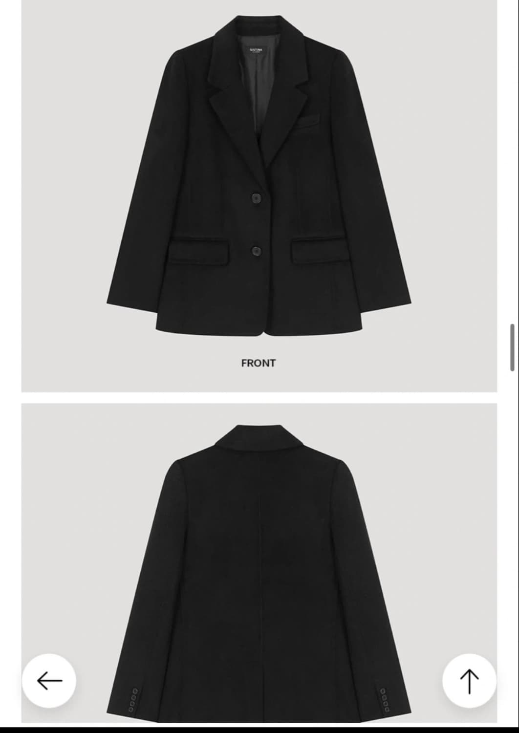 시스티나 블랙 울자켓 상품이미지1