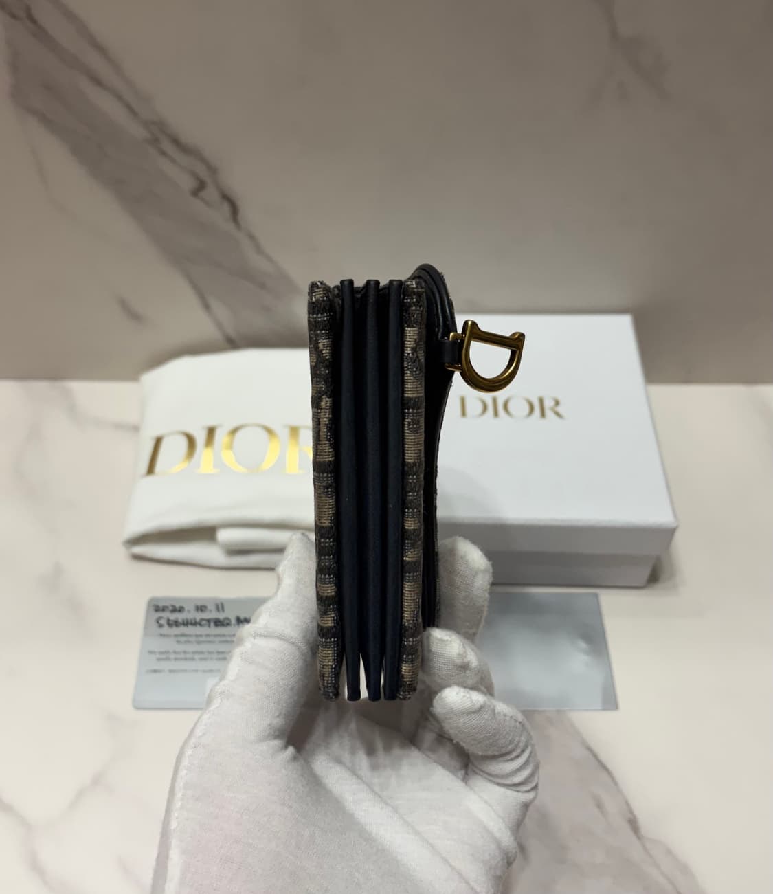 [정품] 디올 오블리크 새들 아코디언 카드지갑 상품이미지6