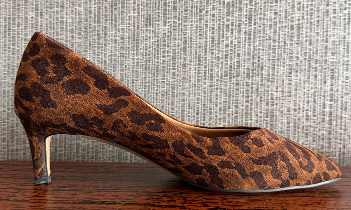 솔밀라노 브라운 레오파드 호피 펌프스 미드힐 구두 슈즈 235 상품이미지4